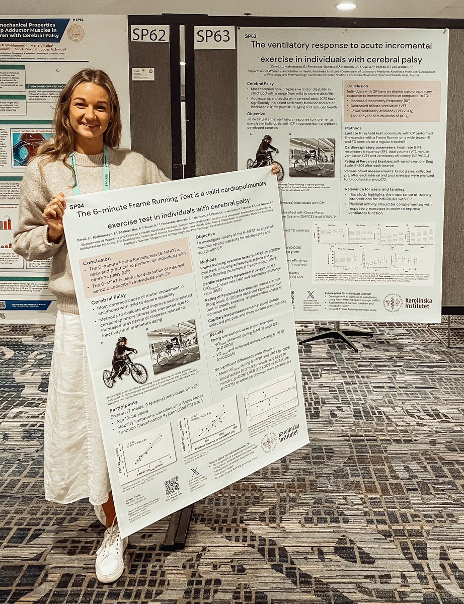 Thankful for the opportunity to present and share our recent work with focus on exercise physiology in individuals with cerebral palsy at #aacpdm2023