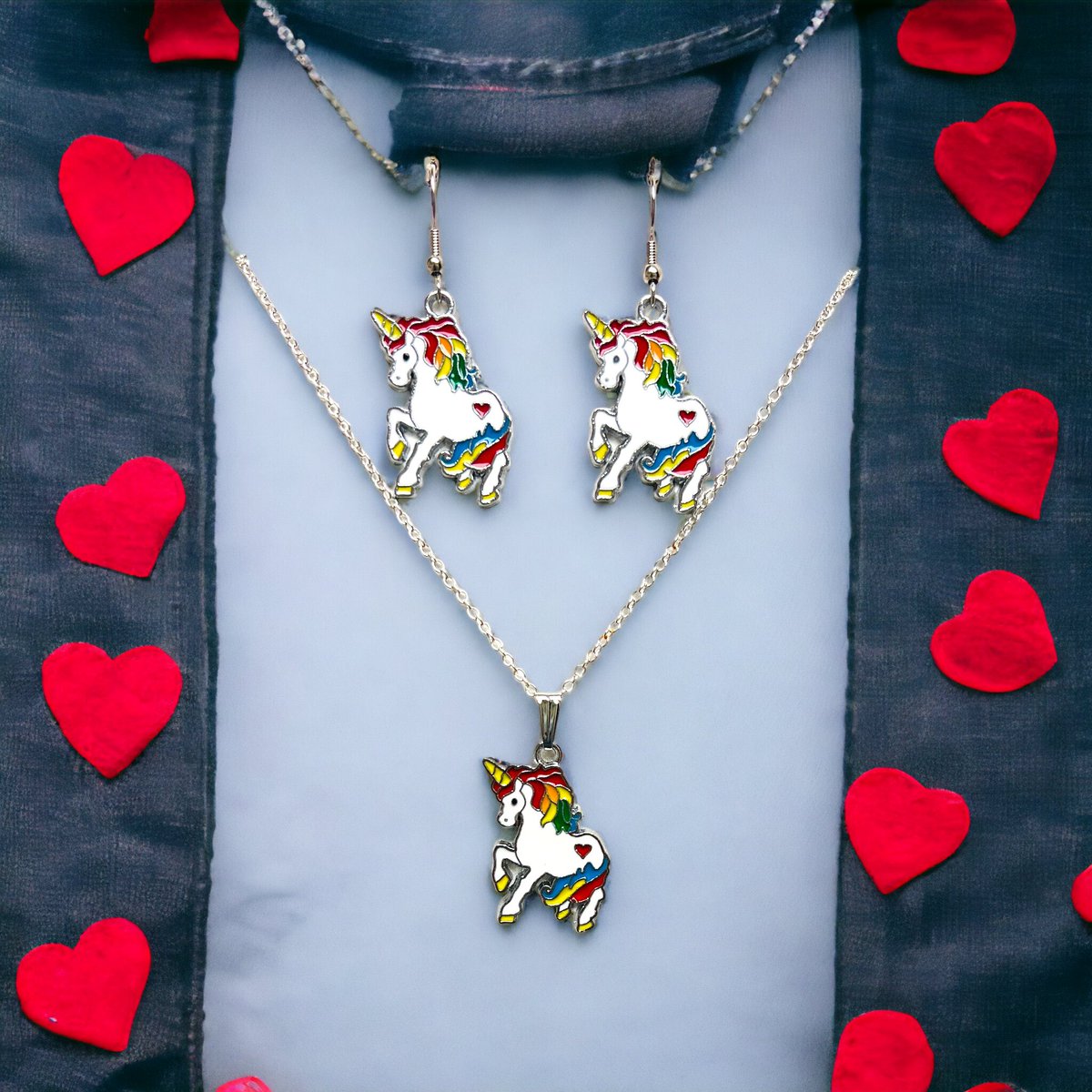 JennyCu97308637's tweet photo. Rainbow White Unicorn Necklace and Earrings Set
https://t.co/wLXruQIQmb 💎💎 Click the links and come check out our Etsy Shop 💎💎💎
https://t.co/WYT9KqW7TJ
#EtsyStarSeller #jewelrygiftsforher #handjewelry #handmadejewelry #earringsoftheday #etsyseller #jewelryoftheday https://t.co/ozpNswVIxm