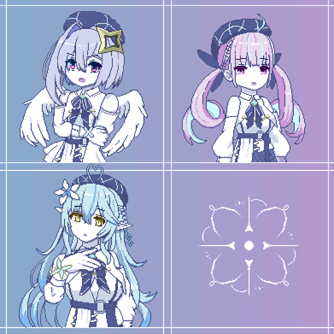 繋げたものと透過したの 