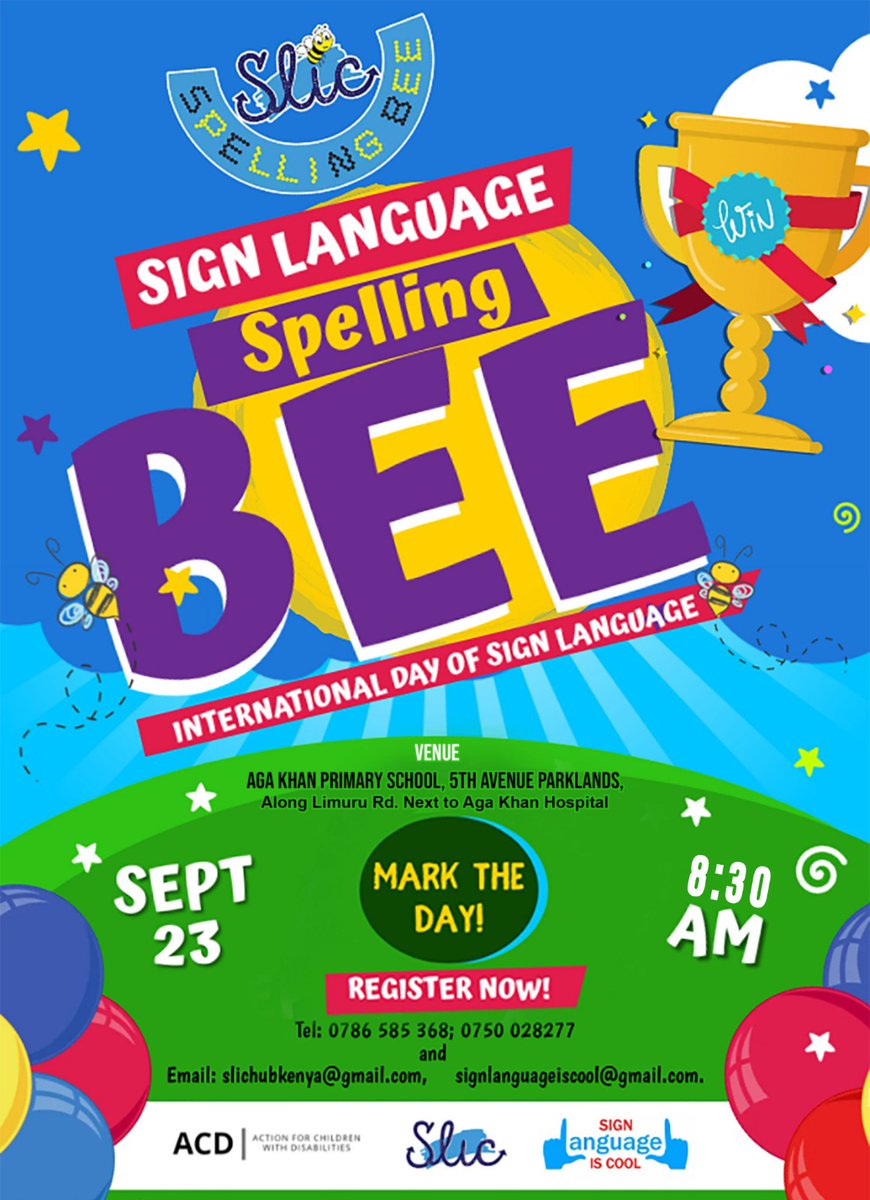 SlicHub's tweet photo. Save the date
#signlanguageiscool #KSL #SLICHub #IDSL2023 #IWDeaf2023 #SlicClubs #signlanguageiscoolchallenge #signlanguagespellingbee #slicspellingbee

#PedicureSecretsOfNairobi #DeadCapital

Video of the Year
Apply Now
Jadon Sancho
Miguna Miguna
Manchester
Liverpool
Paul Pogba https://t.co/CfmHeSbhcN