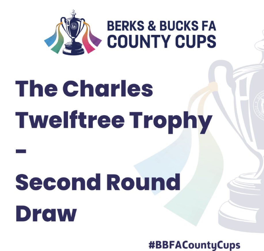 🏆 CUP DRAW | in the 2nd Round of the @BerksandBucksFA Charles Twelftree Trophy we’ve been drawn at home to Kennington Athletic @TheKennyMen 

The game will take place Saturday 14th October, 2pm k/o.

We look forward to our first ever game in this competition!

#BBFACountyCups