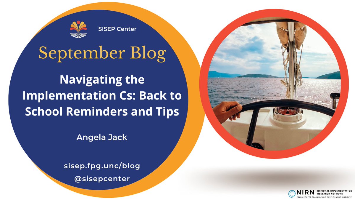 Hey everyone! With the new school year upon us, we must keep our commitment to using implementation strategies at the forefront. Check out this insightful blog post by UNC's SISEP team for some valuable tips and reminders: sisep.fpg.unc.edu/blog/navigatin… #blog #ImpPractice @AthomasJack