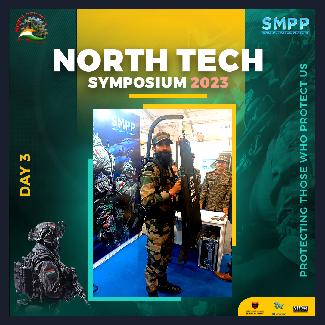 SMPPDEFENSE's tweet photo. At our booth during North Tech Symposium 2023 at IIT Jammu, a Special Forces officer with extensive experience handling an advanced Ballistic Shield showcased their expertise.
#SMPP #defence #NorthernCommand #northtechsymposium2023 #specialforces #handsfree #ballisticshield https://t.co/mr9TRKwESR
