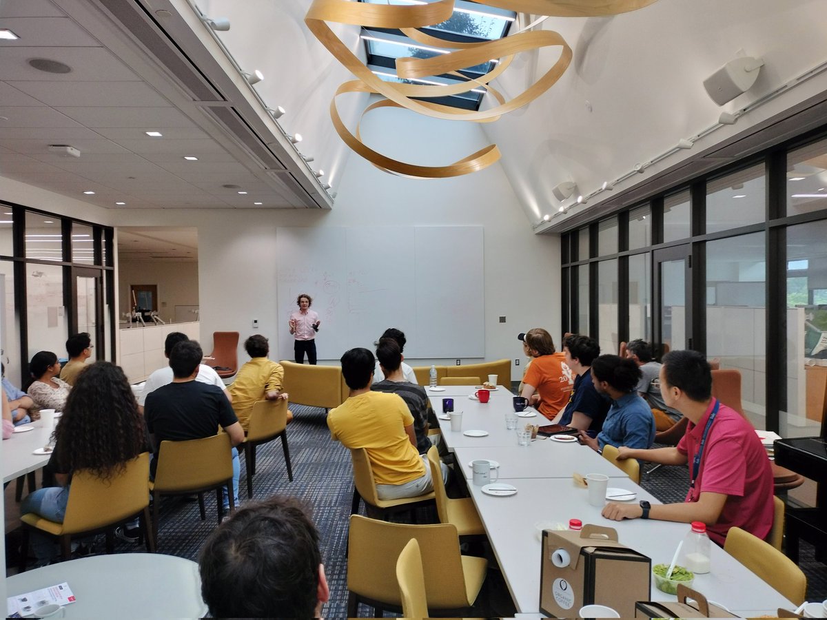 Yale QBio (@qbioyale) on Twitter photo What did the large virus say to the little virus?
Get lost, you CHEAT!!
We are enjoying a #QBioBreakfast chalk talk by <a href="/AsherLeeks/">Asher Leeks</a> from <a href="/PaulTurnerLab/">Paul Turner Lab</a> on viral cheats in data from real patient samples. What did the large virus say to the little virus?
Get lost, you CHEAT!!
We are enjoying a #QBioBreakfast chalk talk by <a href="/AsherLeeks/">Asher Leeks</a> from <a href="/PaulTurnerLab/">Paul Turner Lab</a> on viral cheats in data from real patient samples.
