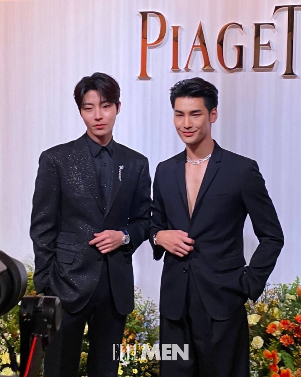 ElleMenThailand's tweet photo. ลูกรักพระเจ้า! #หวังอินฮยอบ และ #อาโปณัฐวิญญ์ ที่งาน ‘Piaget Maison of Extraleganza Gala Dinner’ ที่บินลัดฟ้าจากสวิสมาจัดขึ้นที่ประเทศไทย เฉลิมฉลองการมาเยือนของนิทรรศการโชว์เคสคอลเล็กชั่นไฮจิวเวลรีกว่า 12 ชิ้นจาก @Piaget 

#Nnattawin #HwangInYoup 
#Piaget #MaisonOfExtraleganza https://t.co/SwpbC7K8nJ