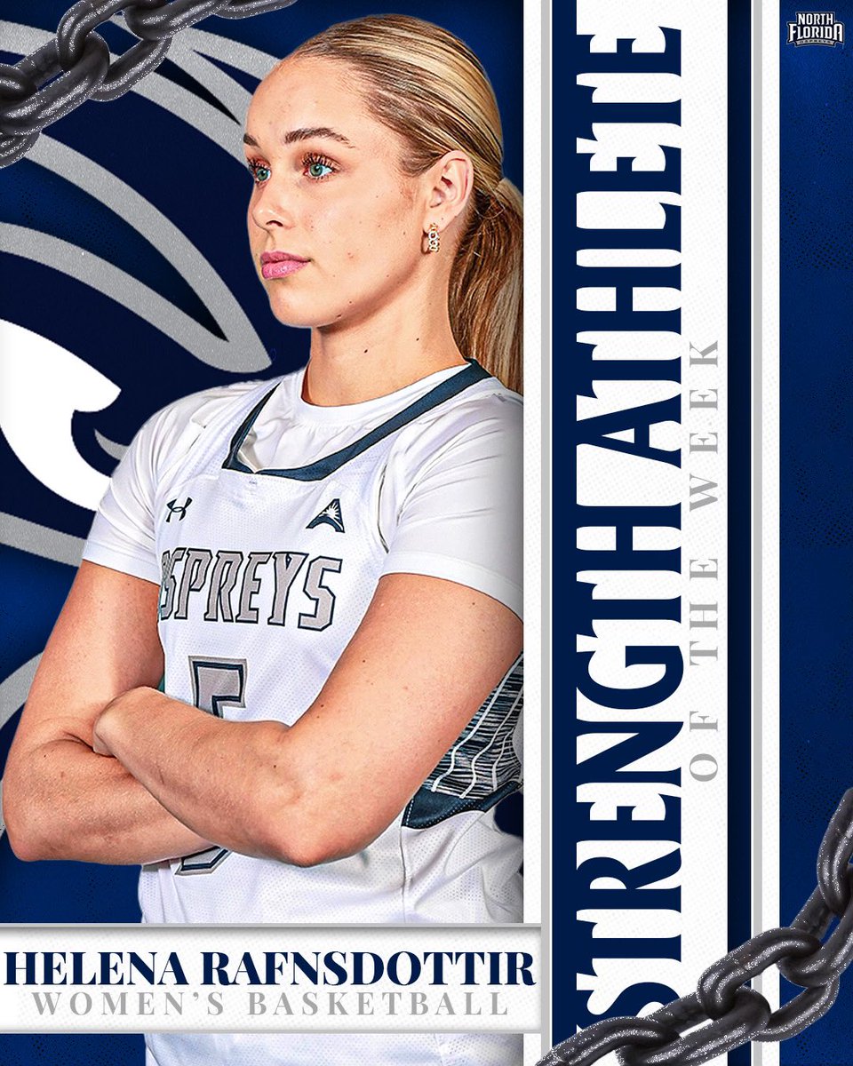 OspreyStrength's tweet photo. Our strength athletes of the week are Bruno Vietri from @OspreyMTEN and Helena Rafnsdottir from @OspreyWBB. 
#swoop https://t.co/2RviKEoLH0