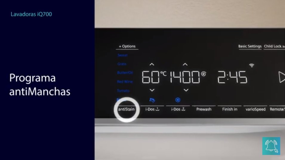 ¿Sabías que la función antiManchas de las lavadoras elimina hasta 16 tipos de manchas? Así tus prendas quedarán tan limpias como el día en que las estrenaste.

Además, toda la gama de lavadoras Siemens cuenta con etiquetado A.

¿Quieres saber más?👉​ youtube.com/watch?v=HpNjGq…