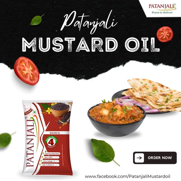 Patanjali Kachi Ghani Mustard Oil is Full of monounsaturated fatty acids (MUFA).
#Patanjali #PatanjaliKachiGhaniMustardOil #PatanjaliMustardOil #PatanjaliProducts <a href="/yogikuldeep_/">कुलदीप योगी</a> <a href="/sudhanshu_nasa/">सुधांशु कुमार 🇮🇳🚩</a> <a href="/HaribanshShukl4/">हरिबंश शुक्ल🇮🇳राष्ट्रभक्त_सोशल_योगी</a> <a href="/Anand_arya246/">Anand Arya patanjali</a> <a href="/KaulRajesh59/">Rajesh Kaul (मोदी का परिवार)</a> <a href="/santoshdubey993/">SANTOSH DUBEY💎</a> <a href="/Advocate_ajay7/">अजय हिंदुस्तानी #योगा_वॉरियर्स</a>