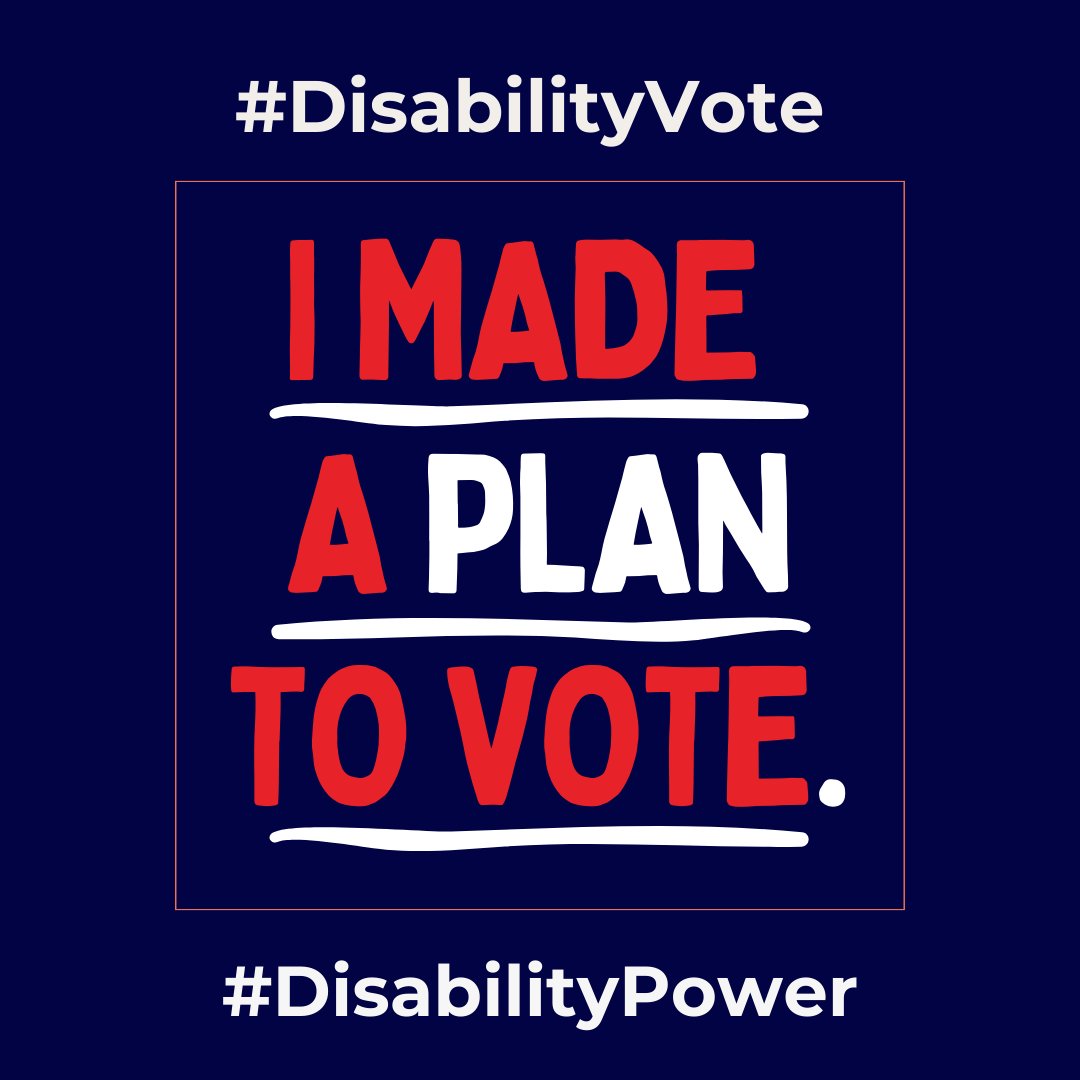 Disability Voting Rights Week, Day 3: Do you know how, when, and where you plan to vote? Making a plan is crucial to getting ready to vote. Now that you know what’s on your ballot, it’s time to make sure you know your rights, and make that plan!