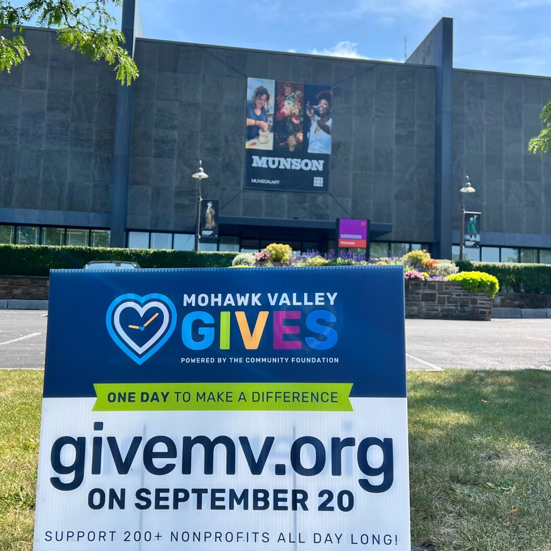 1️⃣ week away from Mohawk Valley Gives Day! Powered by <a href="/foundationhoc/">foundationhoc</a> 🎉

Your gifts to Munson on Sept. 20 will support the expansion of kids programs.

Whatever part you play, YOU will help us make a difference. Join us on Sept. 20 to show everyone that Mohawk Valley Gives. 👏