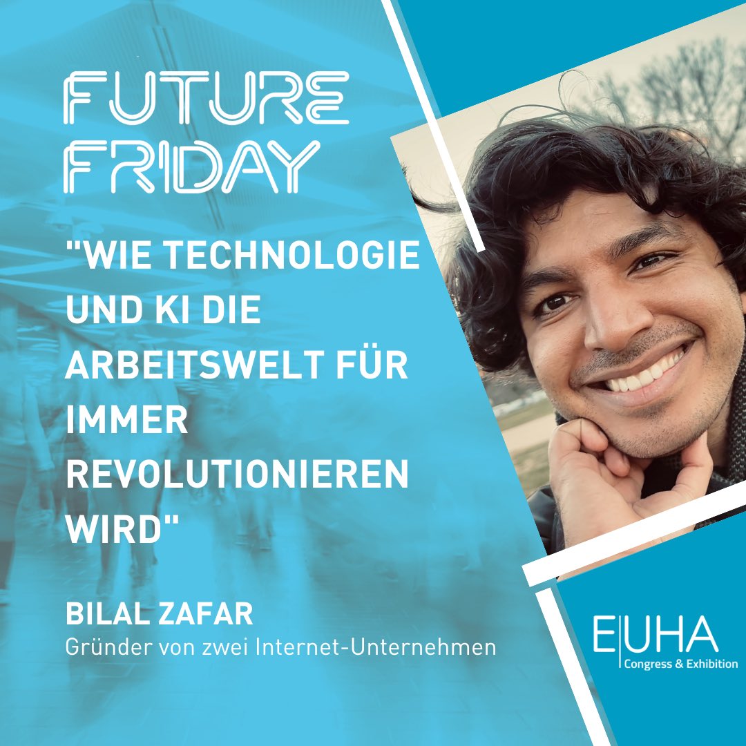 der_bvhi's tweet photo. Future Friday Keynotes beim Internationalen Hörakustiker-Kongress und Messe. 18.-20.10 in Nürnberg. Bilal Zafar spricht über den Einfluss von KI auf die Arbeitswelt. Was betrifft den Beruf des Hörakustiker? Wir sind gespannt! Tickets hier: https://t.co/0h5s2MGqiA https://t.co/uNPRKRuaXV