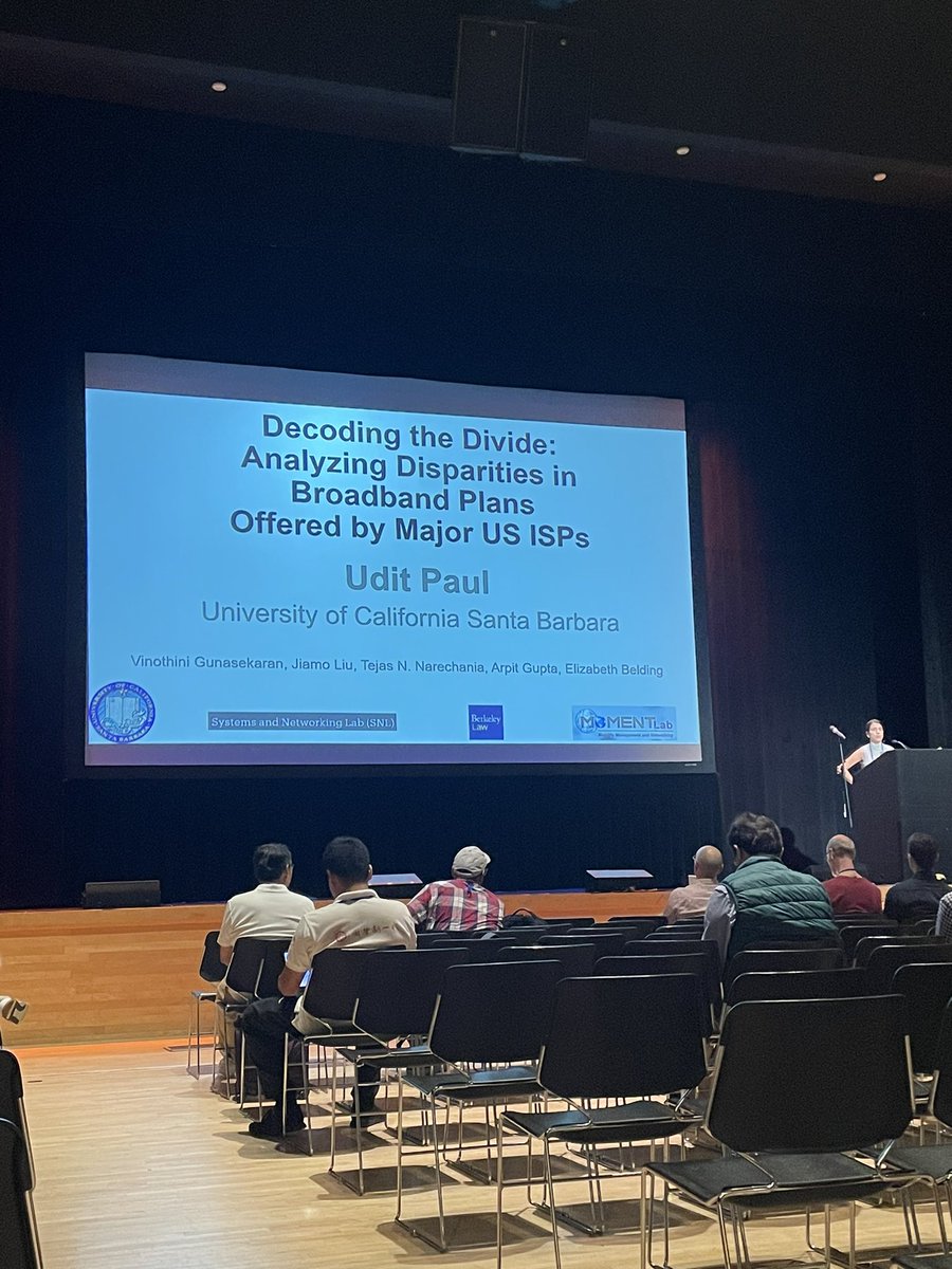 SIGCOMM day 3. Equity session! #sigcomm23