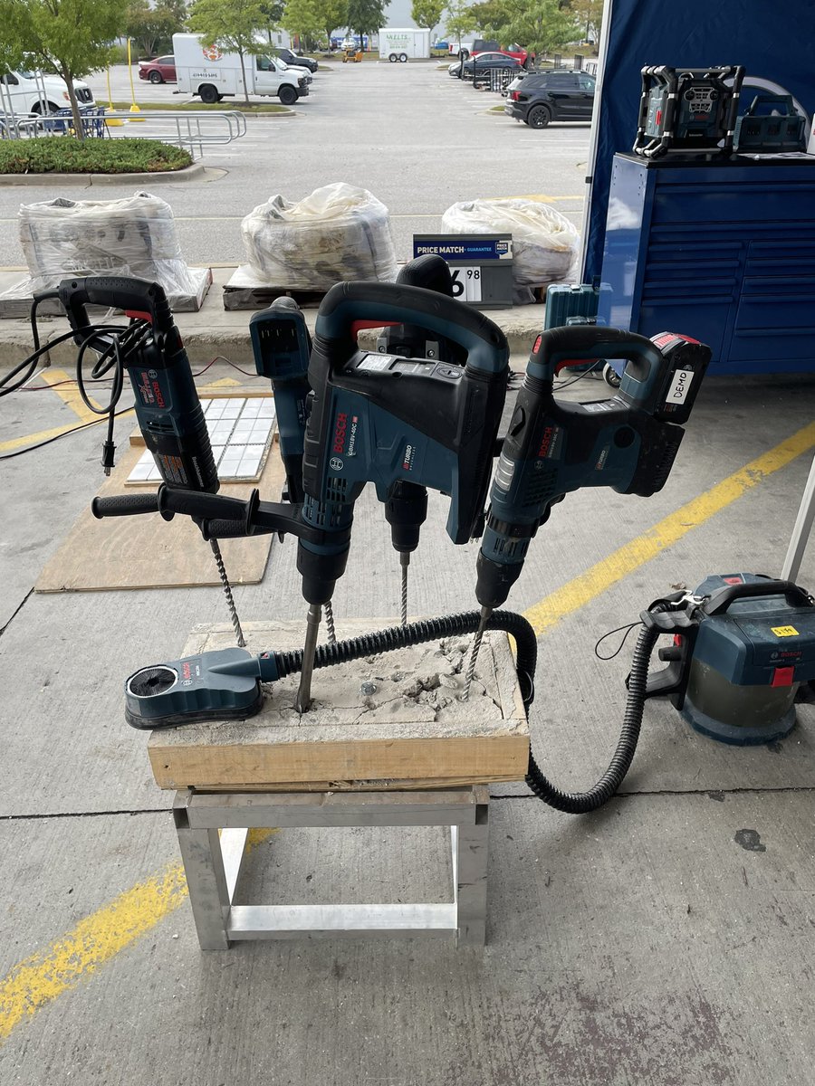 #BOSCH team out in full force here @2594Severn showcasing Best In-Class Power Tools for our PRO’s! <a href="/JMB_Burnett/">Jeffrey “JB“ Burnett</a> <a href="/DCT0813MD/">Dante Thomas</a> <a href="/J_AlexanderRFM/">Jason Alexander</a>
