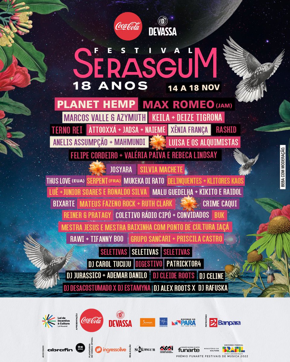 pricastrostm's tweet photo. Novembro tá chegando e os santarenos estarão sim no @SeRasgum. Feliz demais em estar na line de um dos maiores festivais de música da Amazônia! https://t.co/s05iHVoWM3