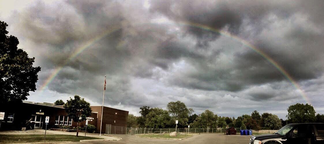 Did you see the rainbow <a href="/GeorgeKennedyPS/">George Kennedy P.S.</a> last night!