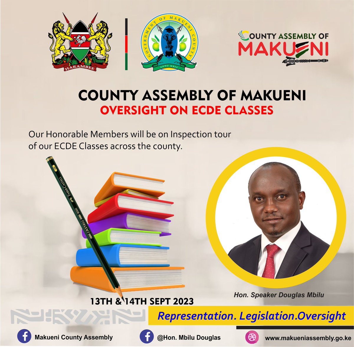 We're busy in oversight over Early Childhood Education in the County.

Join us in the field.