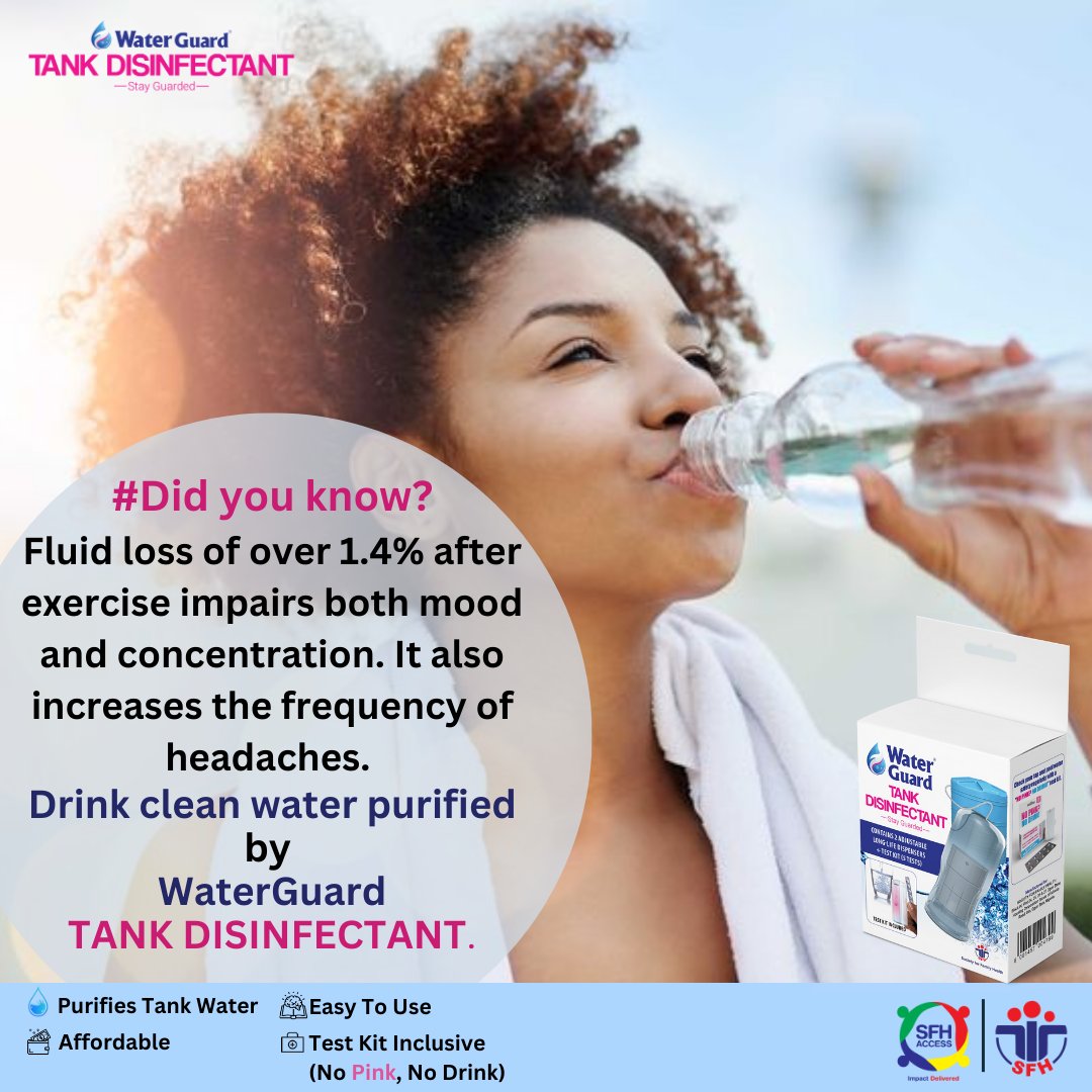 SFHAccess's tweet photo. Switch to clean tank water, guard your health with WaterGuard Tank Disinfectant.
#waterguard #switchtowaterguard #wgtd #purewatersolutions #cleanwater #waterpurifier https://t.co/MUWokTiZ54