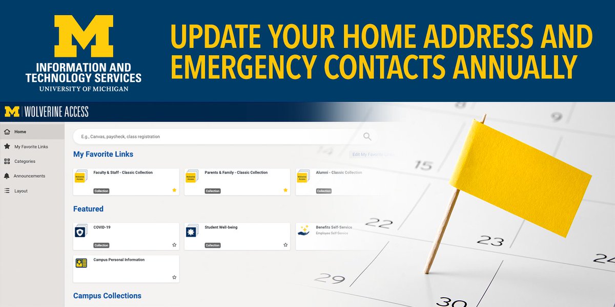 umichTECH's tweet photo. .@UMichStudents: Whether in an emergency or for administrative purposes, it’s essential for @UMich officials to be able to communicate with you. Review your address and emergency contacts the next time you visit #WolverineAccess. cc: @umichdpss https://t.co/2sZgdYQnTP https://t.co/v7YHYpkbj2