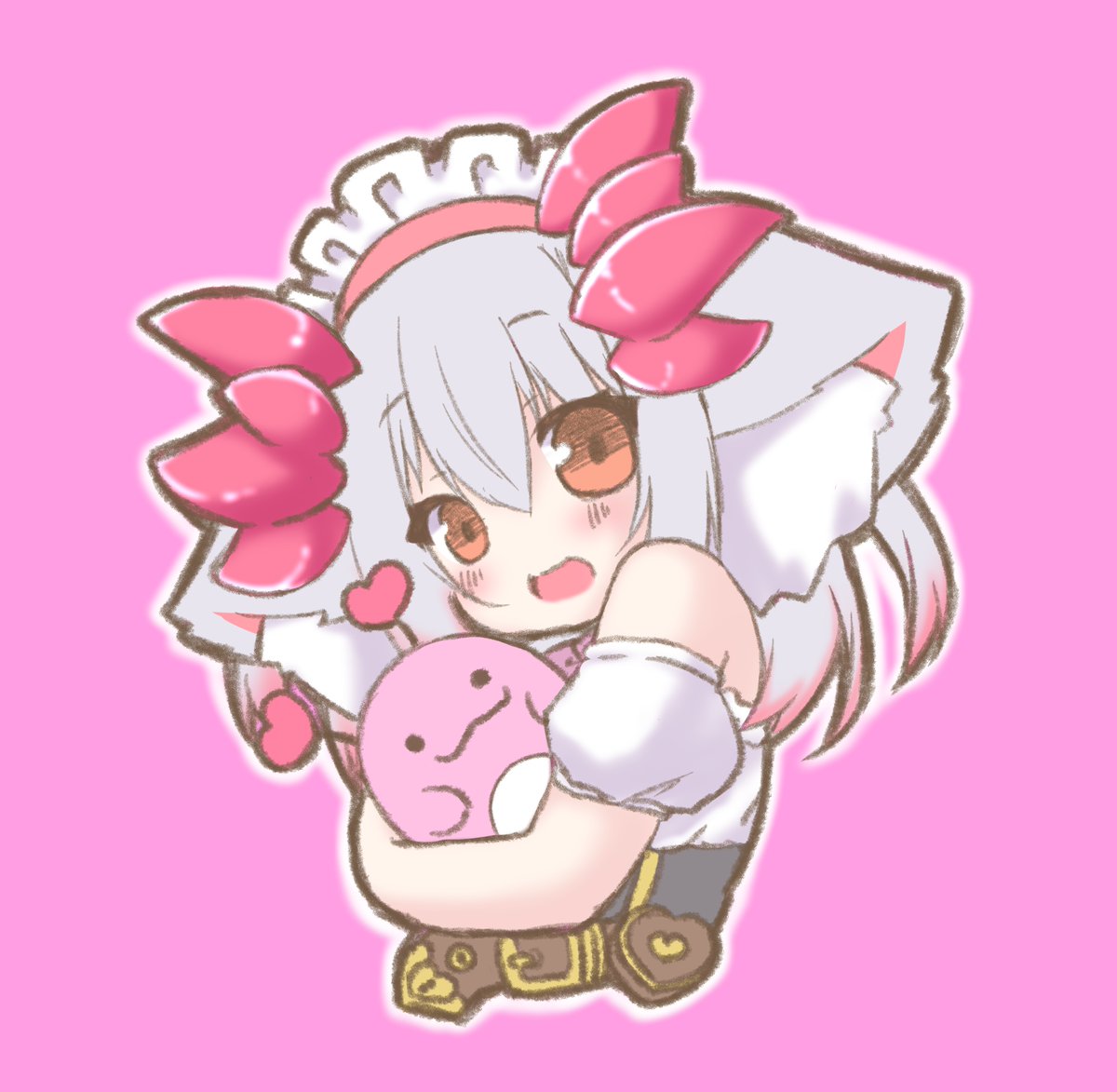 兎田ぺこら 「ディフォルメイラスト好きですっ #みんなでデフォルメ絵をあげて幸せな気分になろう」|瓜生さんごのイラスト