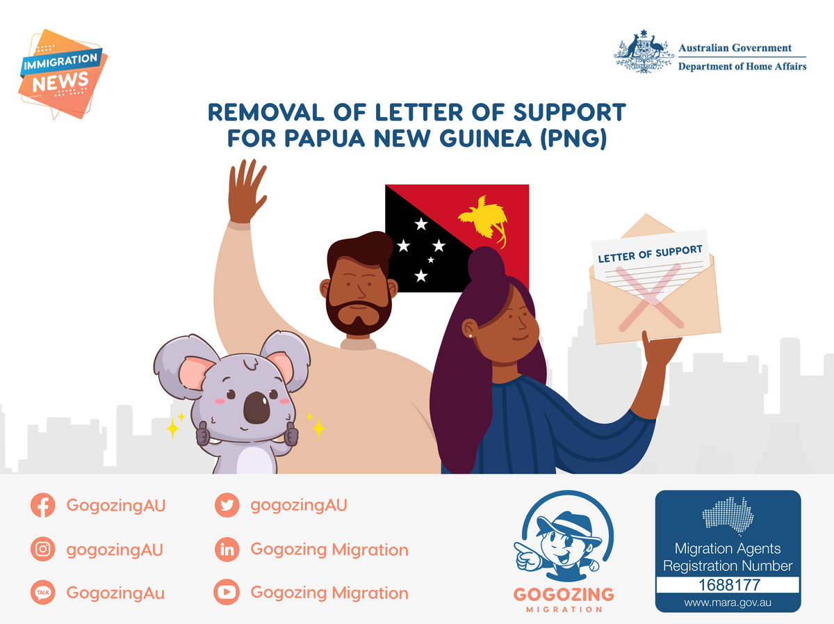 GogozingAU's tweet image. PNG holders are now able to lodge a Work and Holiday (subclass 462) without the need to provide a Letter of Support provided 

Read more: facebook.com/gogozingAU

#GogozingMigration #WorkingHolidayMaker #AustralianVisaApplication #Subclass462Visa #RegisteredMigrationAgent