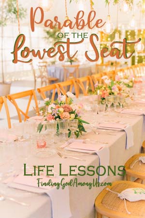 FindingGodAmong's tweet photo. Jesus was the greatest person of all time, yet the most humble. Take the Lowest Seat reminds us to follow His example. Take a peek at the life lessons for you! #christianliving #christianblogger #parables Take the Lowest Seat Parable Life Lessons https://t.co/DxqyN60V5l https://t.co/Ktuzddtw6p