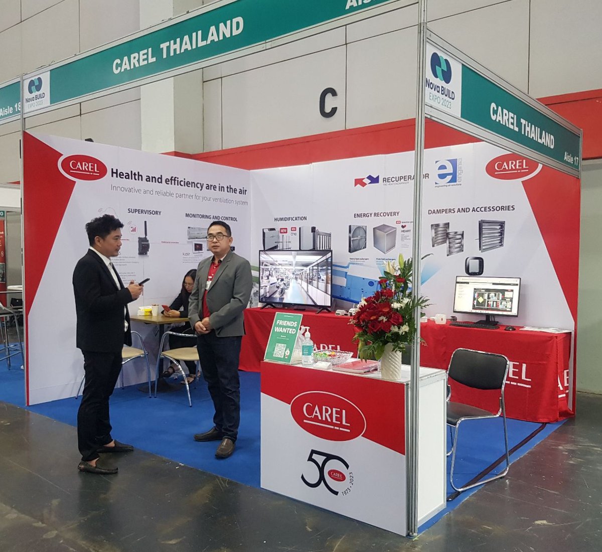 CAREL_group's tweet photo. Until 15 September, #meetCAREL at the @NovaBUILD_EXPO 2023, in Bangkok, Thailand!
The #CAREL team is ready to showcase our latest #HVACR innovations designed to enhance performance and #EnergyEfficiency in buildings.
#NovaBUILD https://t.co/Ip4zB8j4Kv