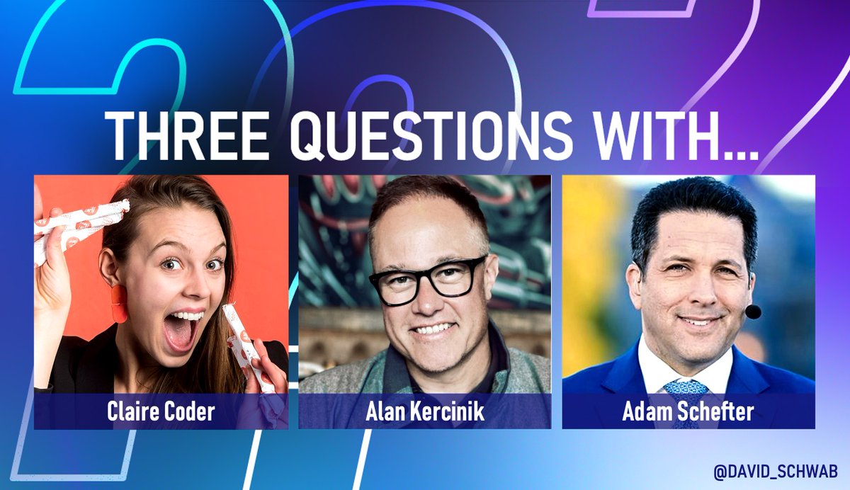 David Schwab (@david_schwab) on Twitter photo New Three Questions With... <a href="/ClaireCoder/">Claire Coder🔴</a>, Alan Kercinik and <a href="/espn/">ESPN</a> <a href="/AdamSchefter/">Adam Schefter</a>. Each identify a past mistake now strength, daily purpose + their passions.
Adam's mistake and learning is incredible compelling. I have reread it multiple times already.
linkedin.com/pulse/three-qu… New Three Questions With... <a href="/ClaireCoder/">Claire Coder🔴</a>, Alan Kercinik and <a href="/espn/">ESPN</a> <a href="/AdamSchefter/">Adam Schefter</a>. Each identify a past mistake now strength, daily purpose + their passions.
Adam's mistake and learning is incredible compelling. I have reread it multiple times already.
linkedin.com/pulse/three-qu…