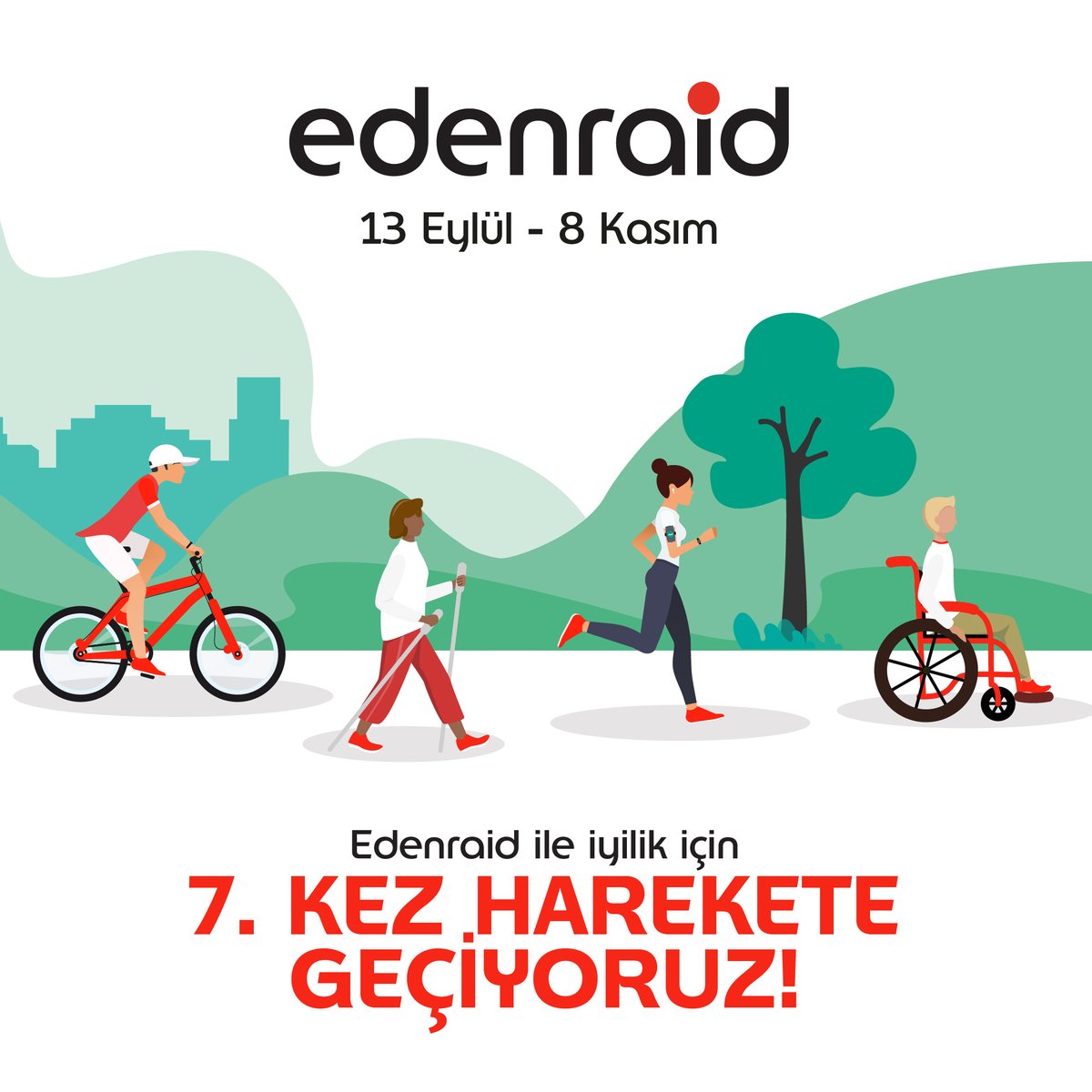 EdenredTurkiye's tweet photo. #Edenraid ile iyilik için 7. kez harekete geçiyoruz!
Dünyanın dört bir yanındaki #Edenred çalışanları olarak #SınırTanımayanDoktorlar’a destek olmak için bu yıl da sınır tanımadan tam 1.800.000 km hedefiyle yola çıkıyoruz! https://t.co/RFcy91guYT