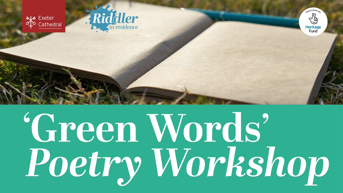 Celebrate nature at #ExeterCathedral
Join #RiddlerinResidence Aly Stoneman for our ‘Green Words’ Poetry Workshops on 27 Sept and 4 Oct. Create your own poems inspired by the natural world.
Book your free ticket: bit.ly/green-words
#YourCathedral <a href="/exetercathedral/">ExeterCathedral</a>