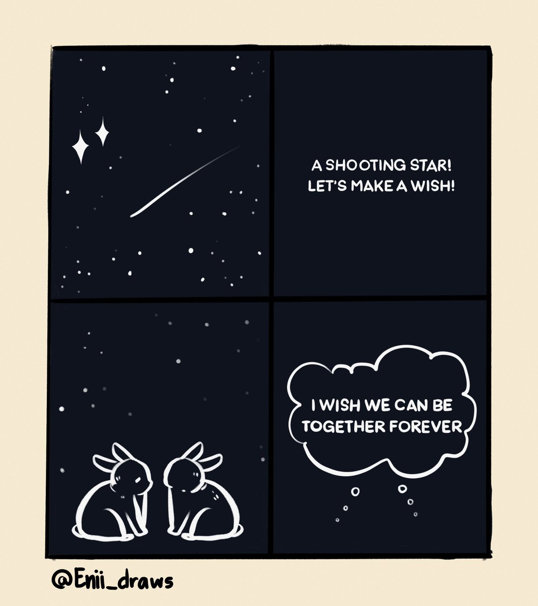 Enii_draws's tweet image. I wish we can be together forever💕