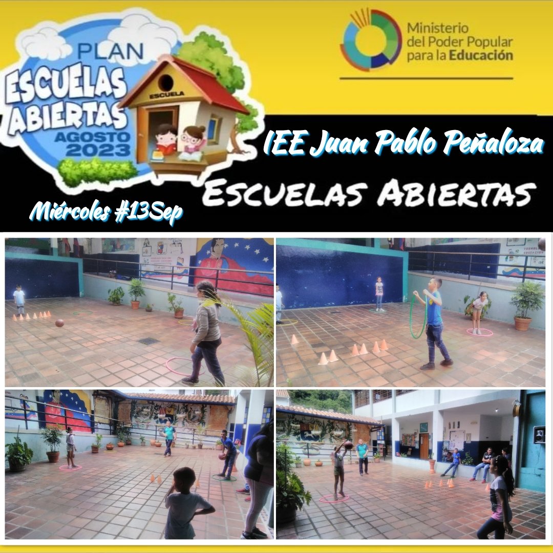 IEE Juan Pablo Peñaloza (@ieejuanpablop) on Twitter photo Seguimos en el 3er día en el <a href="/IEEJuanPabloP/">IEE Juan Pablo Peñaloza</a> este 📅 Miércoles #13Sep con Plan Escuelas Abiertas 💒 en la Sede de nuestro Instituto🏘️
🕣 8:30 AM.
👉👈
🎉🥳
<a href="/Berzabethg1/">Berzabethgandicaoficial</a> <a href="/_LaAvanzadora/">Yelitze Santaella</a> <a href="/NicolasMaduro/">Nicolás Maduro</a> <a href="/CDCETachira/">CDCE Táchira</a> <a href="/info_mppe/">INFO MPPE</a> <a href="/Div_Ini_Pri_Esp/">Divi. de Niños y Niñas ZET</a> <a href="/EeTachira/">Especial Tachira</a> <a href="/especialmppe/">Dir. General de Educ. Especial</a> @MPPEDUCACION Seguimos en el 3er día en el <a href="/IEEJuanPabloP/">IEE Juan Pablo Peñaloza</a> este 📅 Miércoles #13Sep con Plan Escuelas Abiertas 💒 en la Sede de nuestro Instituto🏘️
🕣 8:30 AM.
👉👈
🎉🥳
<a href="/Berzabethg1/">Berzabethgandicaoficial</a> <a href="/_LaAvanzadora/">Yelitze Santaella</a> <a href="/NicolasMaduro/">Nicolás Maduro</a> <a href="/CDCETachira/">CDCE Táchira</a> <a href="/info_mppe/">INFO MPPE</a> <a href="/Div_Ini_Pri_Esp/">Divi. de Niños y Niñas ZET</a> <a href="/EeTachira/">Especial Tachira</a> <a href="/especialmppe/">Dir. General de Educ. Especial</a> @MPPEDUCACION