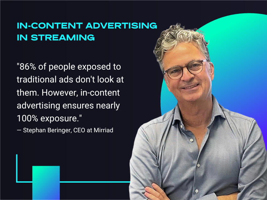 mirriad's tweet photo. 🎙️ Stephan Beringer, CEO at Mirriad recently joined Benjamin Shapiro, Host of the #MartechPodcast for a discussion exploring the power of in-content advertising in streaming.
Listen here:
https://t.co/Xd3pC38oxp https://t.co/c8o5XBXJ1c
