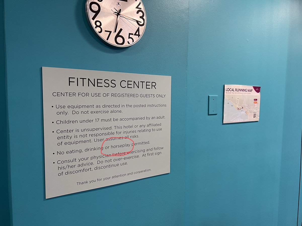 No horseplay. #buzzkill