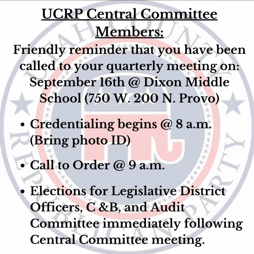 Utah County GOP tweet media