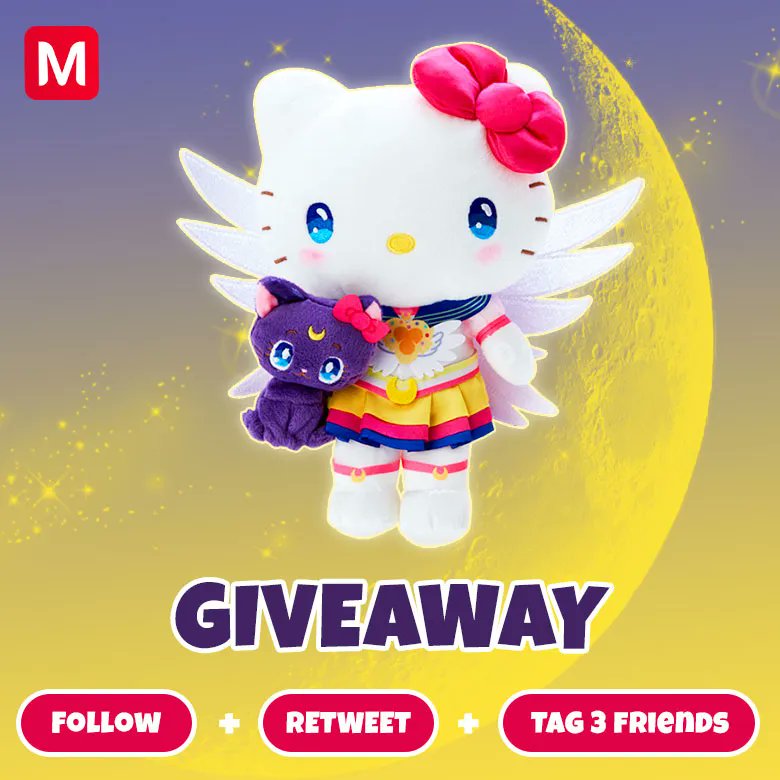 🎁 GIVEAWAY  
Plush Hello Kitty Sanrio X Pretty Guardian Sailor Moon  🌙 

How To Enter: 
- Follow us
- Retweet this post
- Tag 3 friends

🛑 More info: buff.ly/40AFfx0