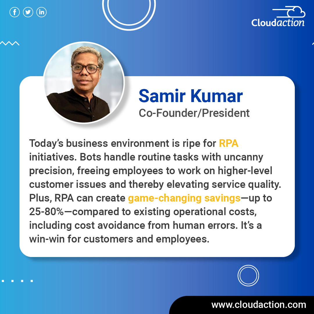 askcloudaction's tweet photo. Unlock RPA's potential with Cloudaction!

We assess, design, and implement tailored RPA solutions. Start the conversation today!

#RoboticProcessAutomation #RPA #DigitalTransformation #AutomationAnywhere #IntelligentAutomation #HyperAutomation #DigitalWorkforce #AskCloudaction https://t.co/KyyY4o3nT0