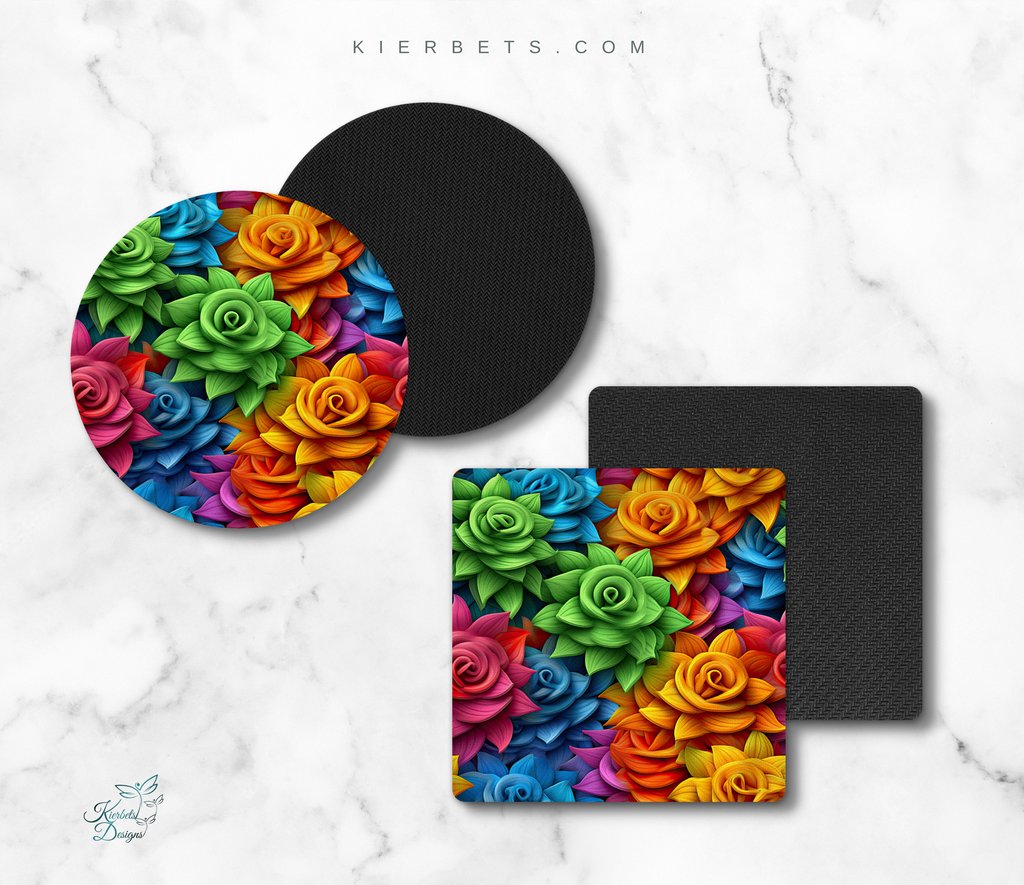 kierbets's tweet image. Great for your office, home office or shop workstation, along with a matching 4&quot; round or square (your choice) coaster. 
l8r.it/Jhfv

#mousepad #coaster #computeraccessory #accessory #officegift #neoprene #deskset #desk #set #office #home #school #stylish #3DFlowers
