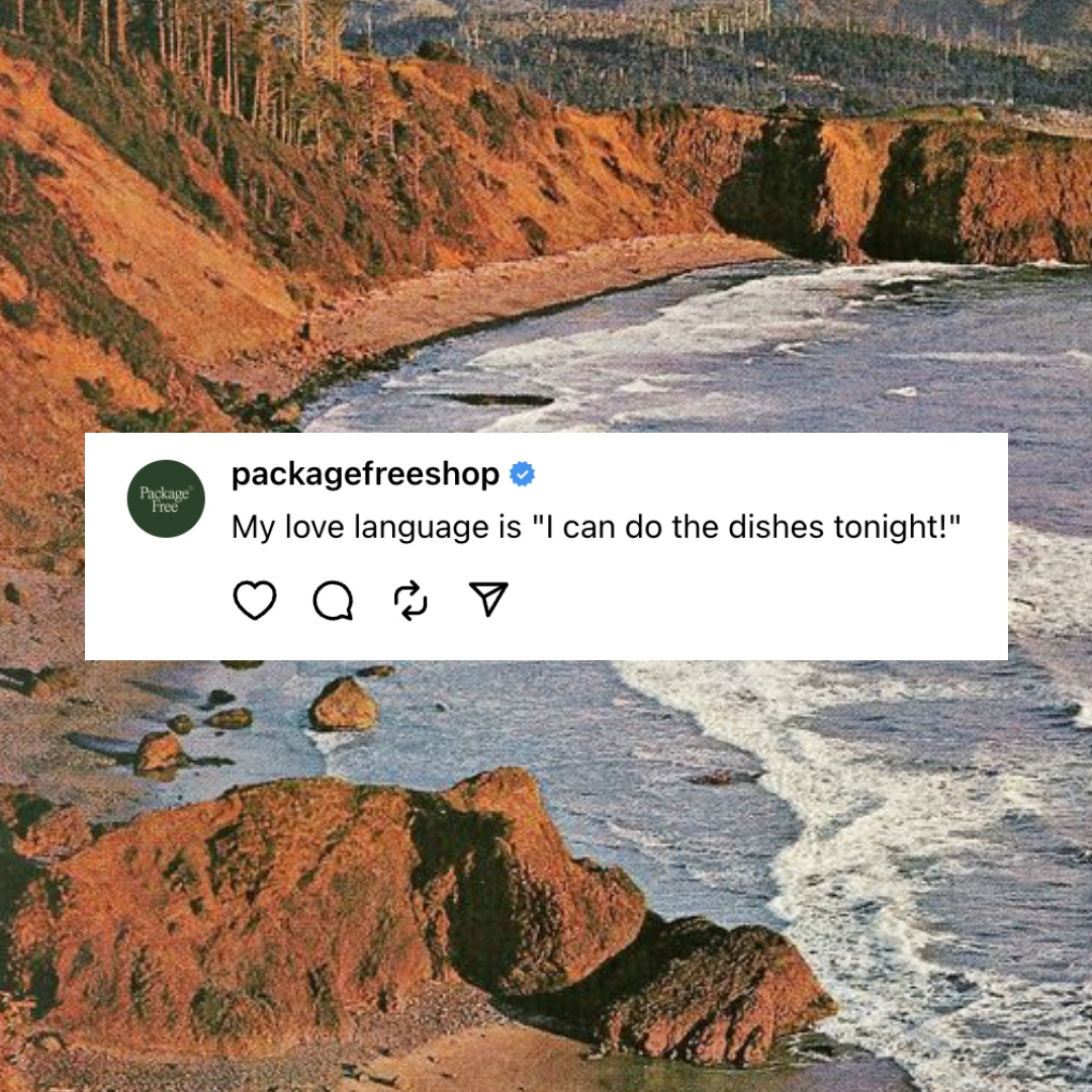 With a Package Free Scrub Brush of course 😉