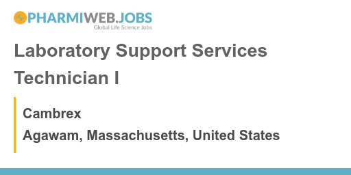 PharmaNewsUS's tweet image. Laboratory Support Services Technician I
pharmiweb.jobs/job/1708909/la…

 - Agawam, Massachusetts, United States
 - Competitive
- Cambrex
#USPharma #USLifeScience #USBiotech #USClinicalResearch #PharmiWebUS