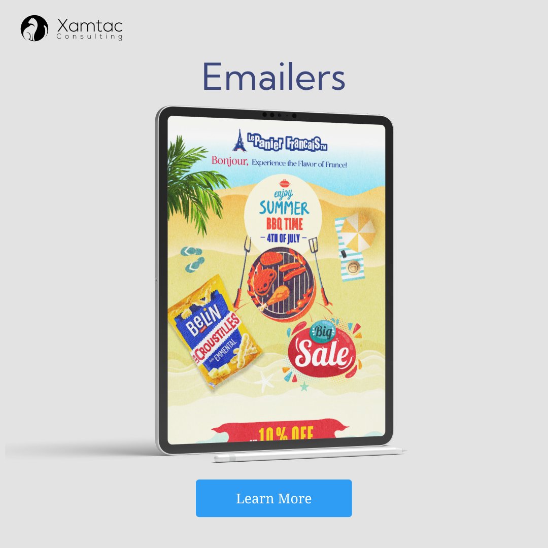 XamtacMarketing's tweet photo. ✉️ Ready to elevate your email marketing game? Explore our emailer portfolio for fresh ideas and inspiration! 🚀
Visit our portfolio page here at: https://t.co/MeQuZMpGcr
#EmailMarketing #PortfolioShowcase #creativemaster #xamtacconsulting #graphicdesign #portfolio #creativity