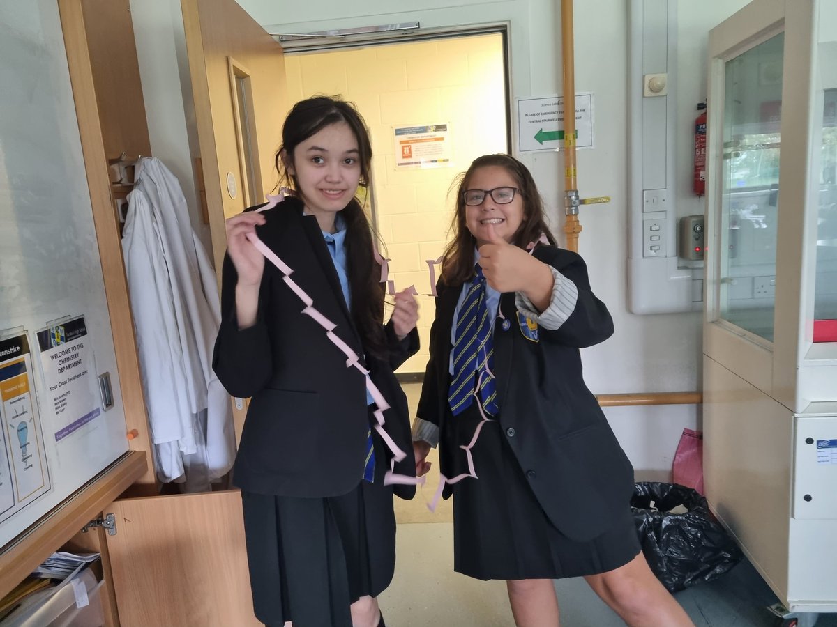 Well done to today's STEM challenge winners who managed to use their ingenuity (our new word for the day) to cut a hole big enough to step through into a single sheet of A4 paper.