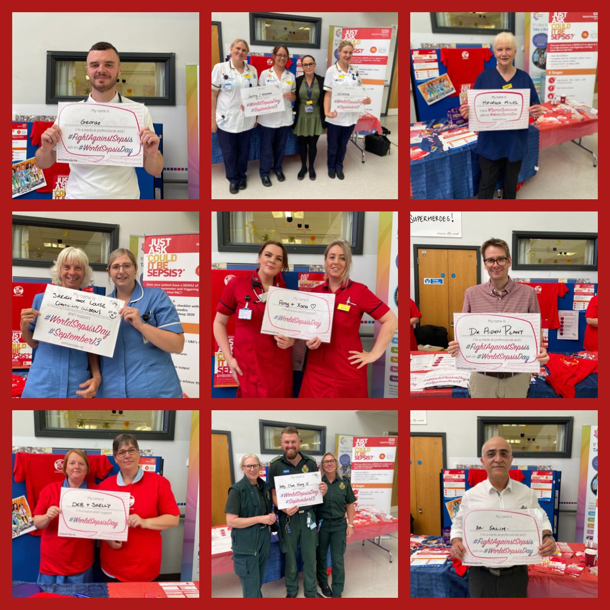 Thank you to our Sepsis Outreach Response Team (SORT), Paediatric Team and Infection, Prevention &amp; Control Team for hosting an awareness stall today for #WorldSepsisDay

And huge thanks to all staff, patients, #SepsisSurvivors &amp; visitors who attended the stall to get #SepsisSavvy