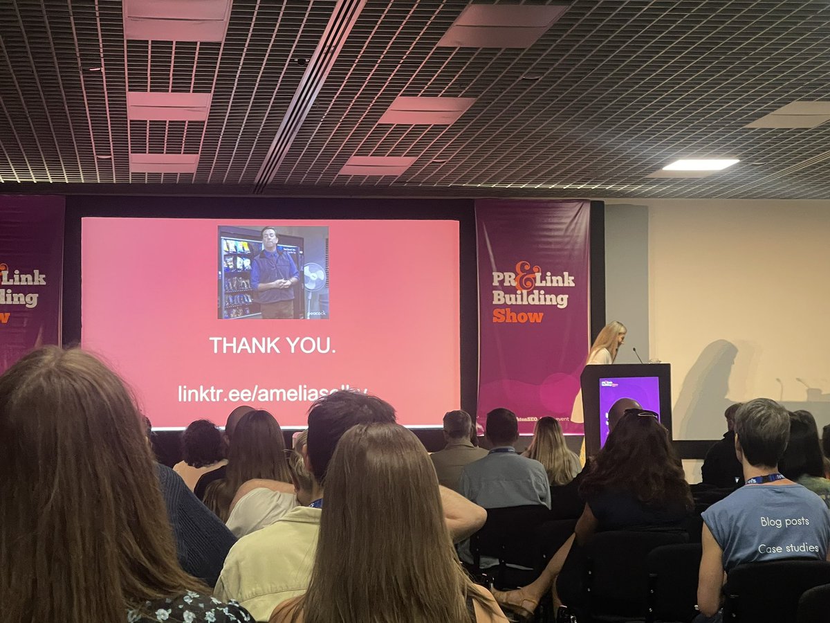 Amazing talk from <a href="/_ameliaselby/">Amelia Selby</a> on imposter syndrome at <a href="/brightonseo/">brightonSEO</a> - so insightful! 🫶🏻
