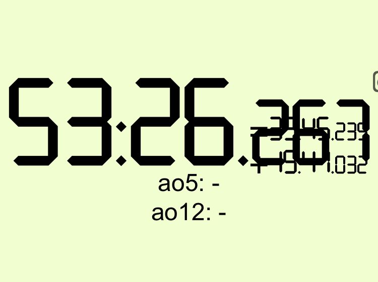 5BLD初成功！！！！53:26.26（35:45.23+19:41.03）
これは嬉しい！！！よっしゃ！