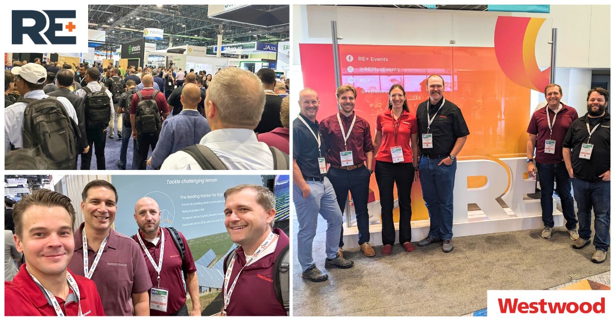 westwoodps's tweet image. We&apos;re connecting with some of the brightest minds at #REplus23. By attending @REPlusEvents, we stay at the forefront of industry trends, network with #cleanenergy professionals, and exchange ideas to help #transformthegrid. #Hybrid #Solar #Storage #EV