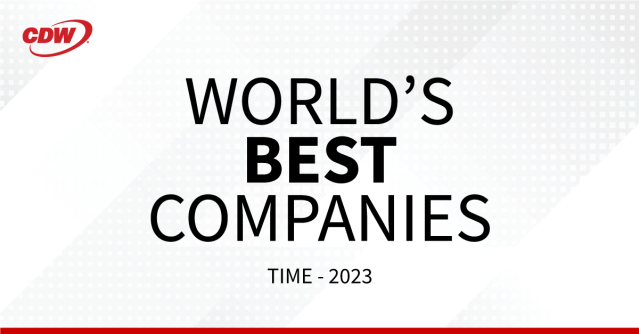 jonathankarl's tweet photo. This is huge! @TIME just released its inaugural World’s Best Companies 2023 list – and @CDWCorp made the list! To say this is an honor is an understatement. Check out the list and see who else made it! #WorldsBestCompanies https://t.co/I8GPF6sZ04 https://t.co/kTcqOlfdfU