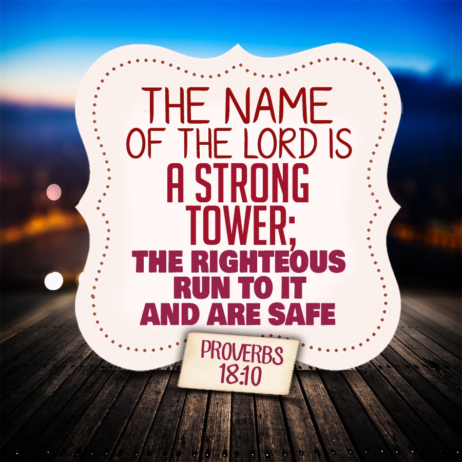 ReverendSheila's tweet photo. In times of trouble and uncertainty, remember that the name of the Lord is our strong tower, where the righteous find refuge and safety. #Faith #SafetyInGod https://t.co/EngdiC1PF0
