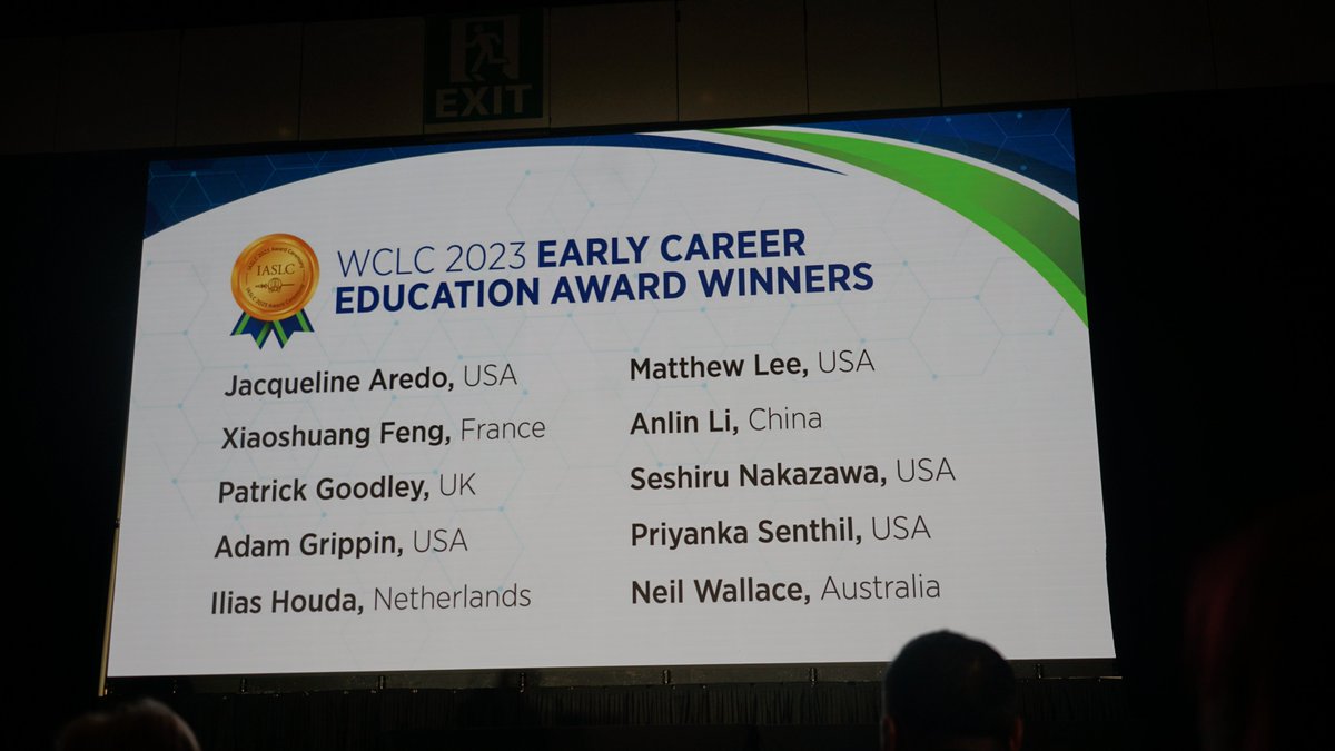 AnlinLi's tweet photo. Thank you so much #WCLC23 #IASLC This has been an incredible experience. I am so happy to have shared our findings, won an education award, and engaged with numerous experts and young oncologists. #STK11 #lungcancer https://t.co/H3OmORfiQg