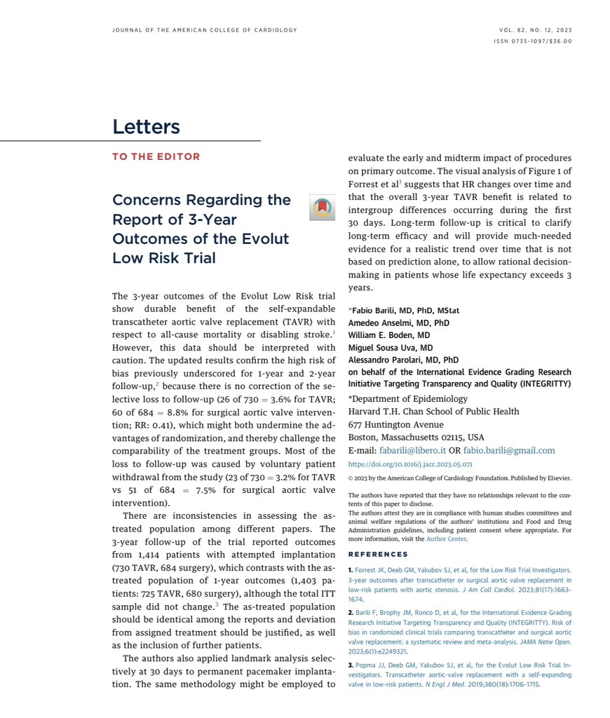 RMSSAA's tweet photo. The position of the @INTEGRITTYgroup about the paper by the Low Risk Trial  Investigators. The saga continues. https://t.co/7ng0cmgoh5