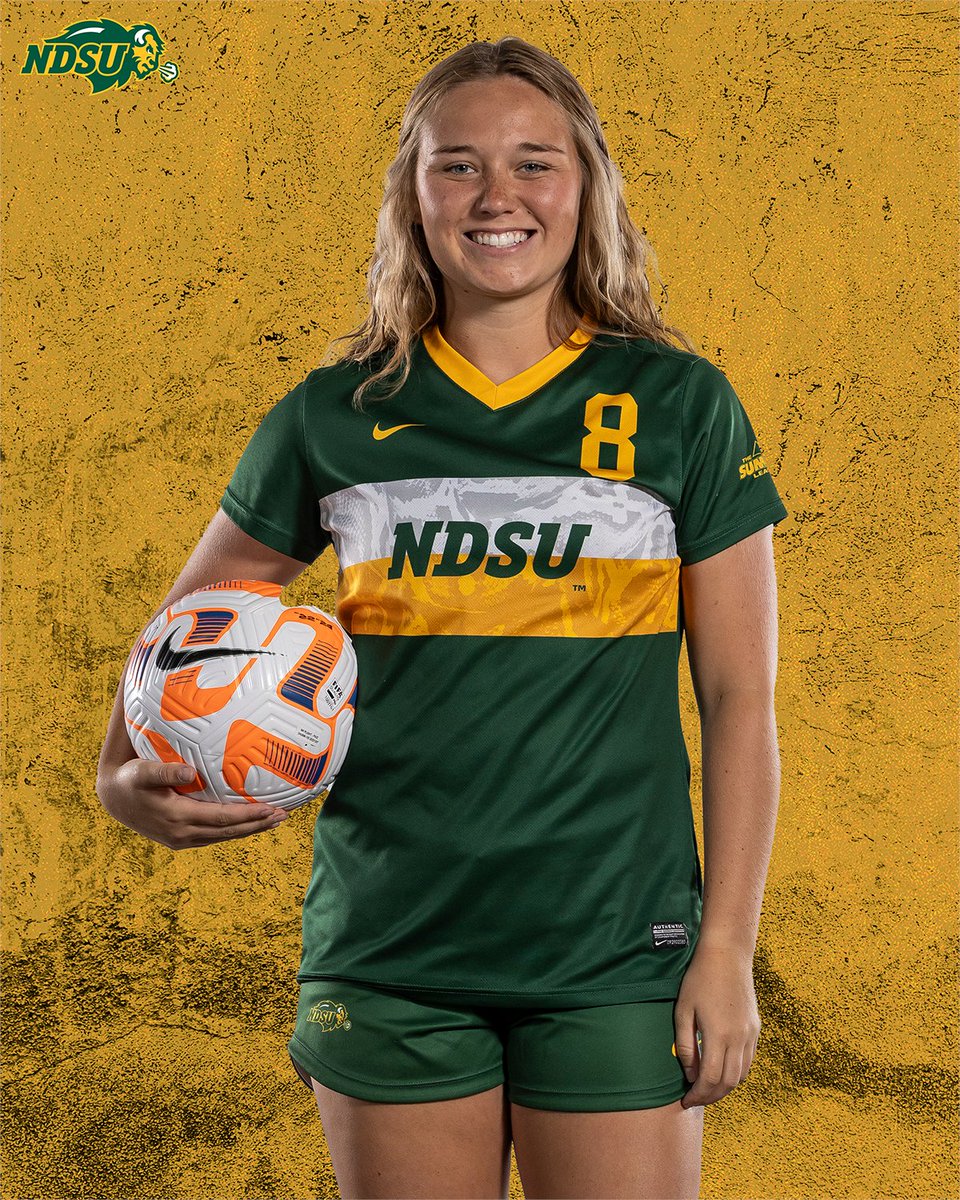 NDSUsoccer's tweet photo. Celebrating the incredible journey of our midfield maestro Kelsey Kallio 🙌

 With 12 career assists and 4 goals, she's made a huge impact on and off the field and she's not done yet 🤘 https://t.co/aFW0AtbJvY